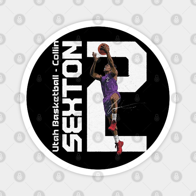 Collin Sexton Utah Vertical Magnet by danlintonpro